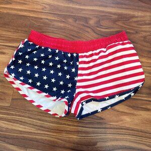 Vintage American Flag Swim Trunk Shorts